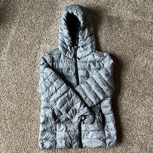 Roots packable down jacket. Women’s size M; gently used. Original price $150
